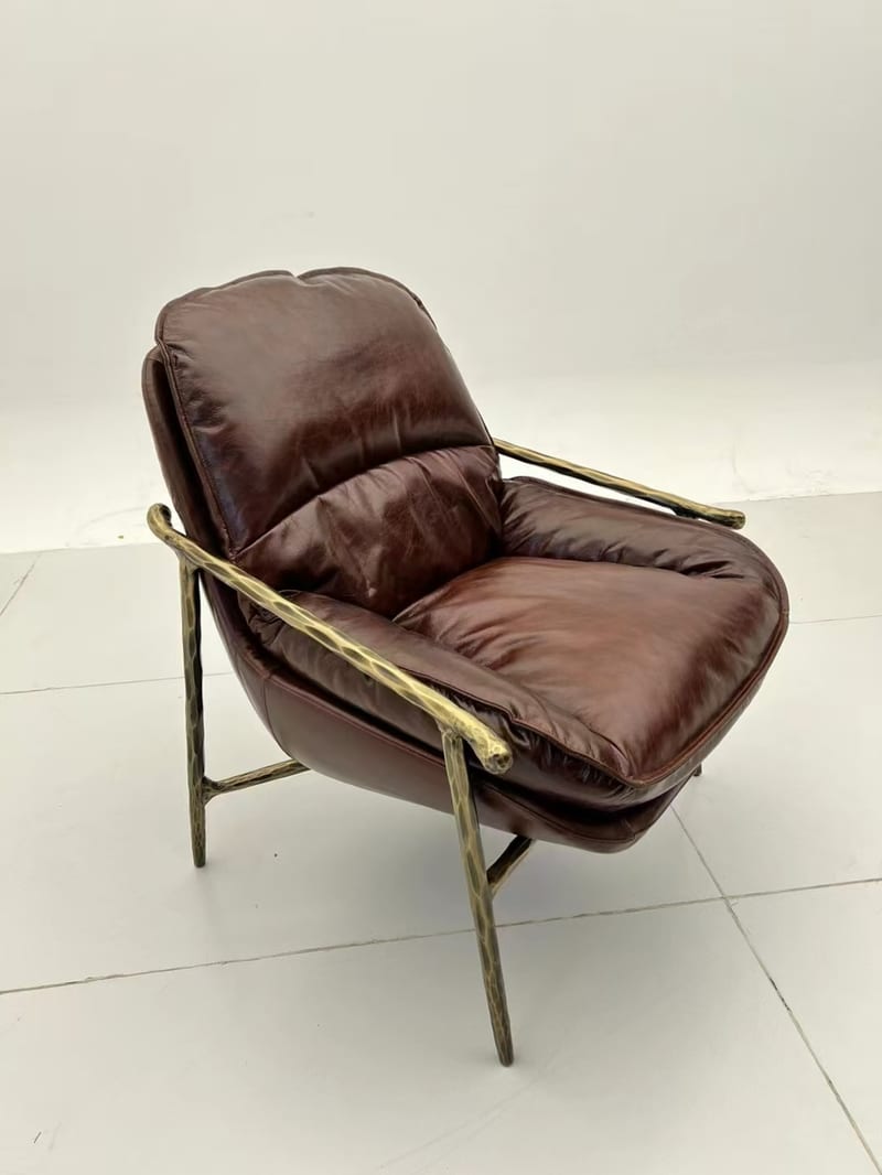 kolo Vintage Waxed Leather Lounge Chair
