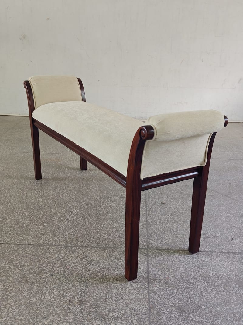 Bally William Mahogany Upholstered Bed Bench