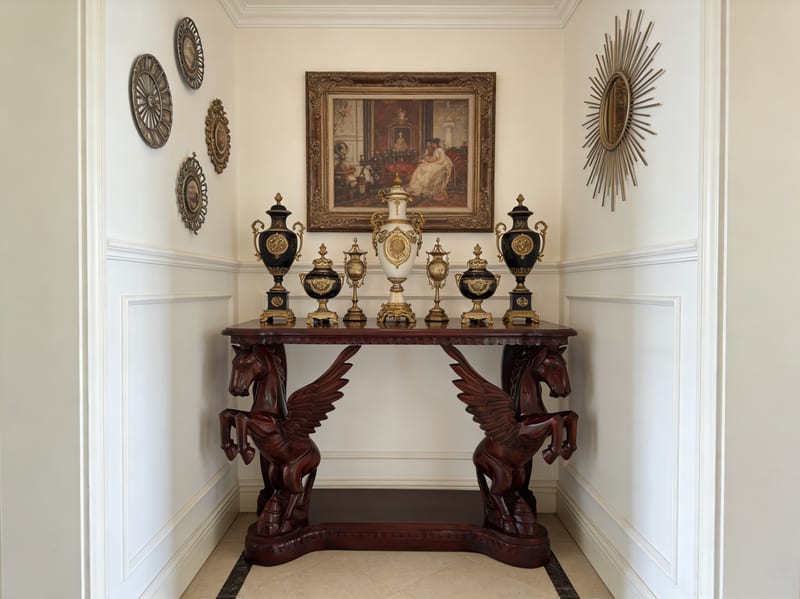 Bally William Hand-Carved Flying Horse Console Table A2004