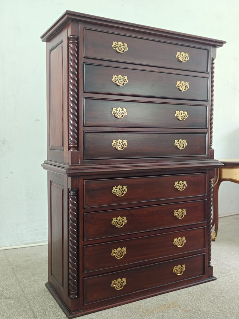 Bally William A2004 Mahogany Stackable Storage Cabinet