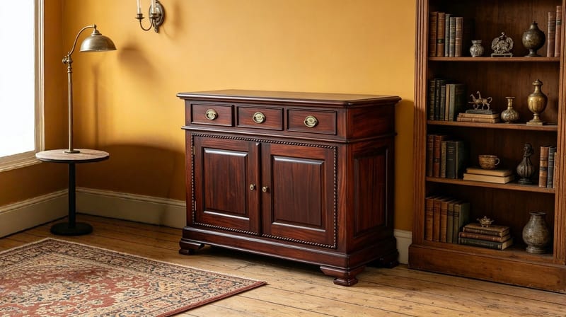 Bally William Mahogany Hand-Carved Chest A2004