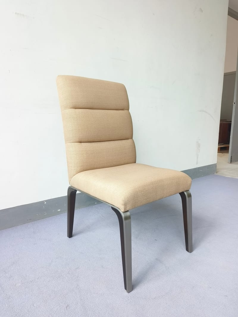Alexandra 900-240 Brushed Stainless Steel High-Back Lounge Chair