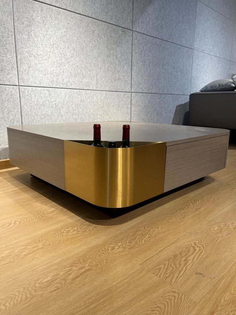 摩根世家 銀梨系列實木方茶几 MS730-423