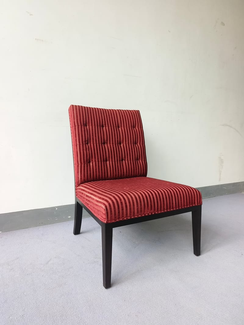 ALEXANDRE Birch & Chenille Accent Chair