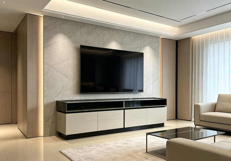 A&X Armani Selina Glossy White TV Stand