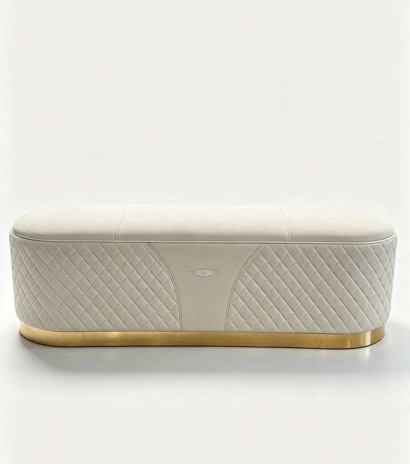 A&X Armani Selina Leather Bench