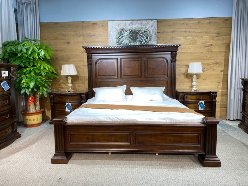 MBV068 American Birch Solid Wood King Bed