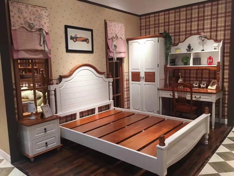 Oak Cloister 原木回廊 简美英伦全实木床