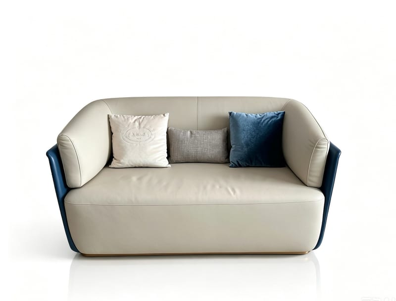 A&X Selina 2-Seat Leather Sofa