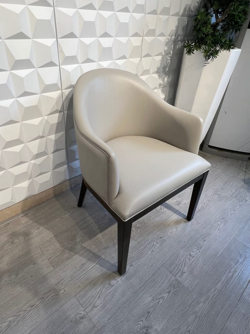 Mextra MCKB10X Modern Faux Leather Dining Chair, Beige