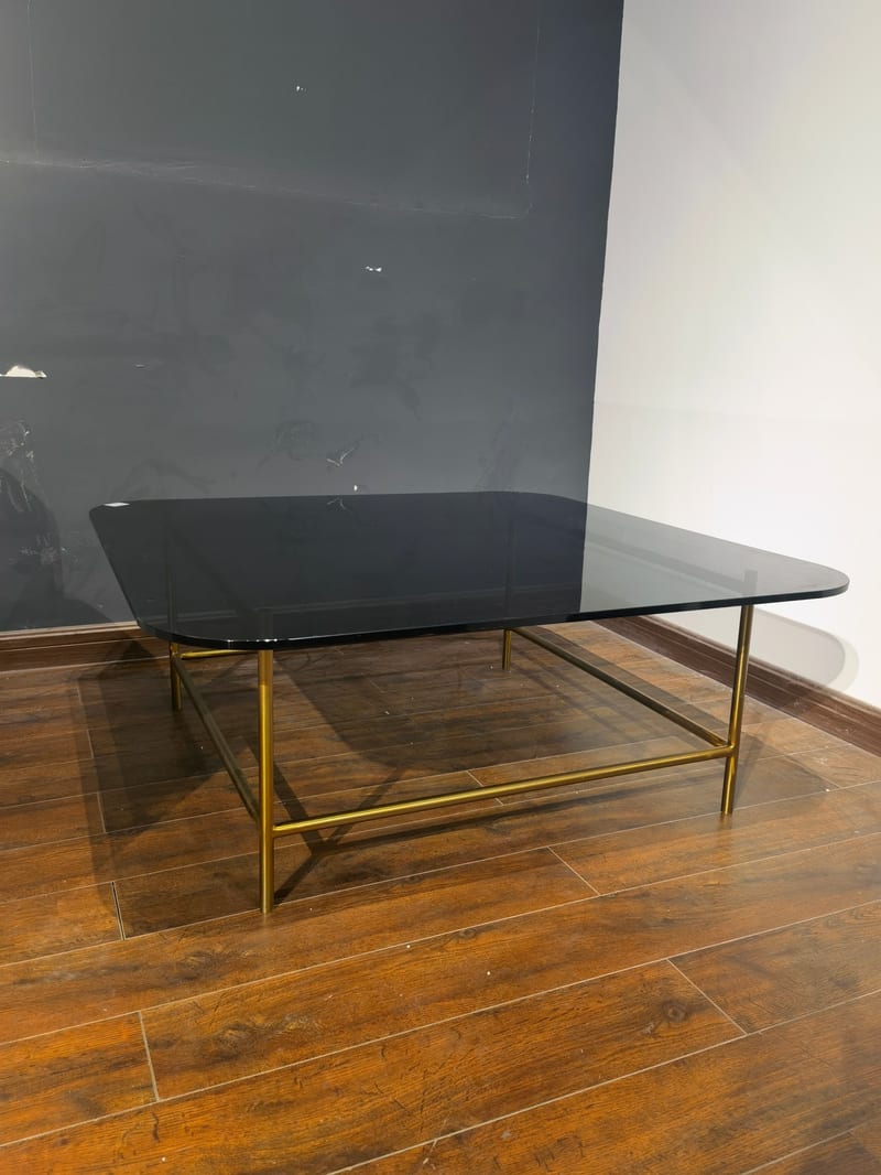 Baisen S2905E Square Coffee Table, Rose Gold