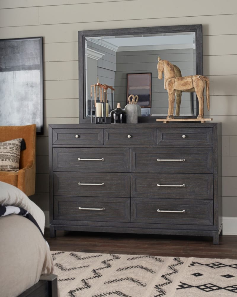 American Oak Dresser Mirror 742-650/660