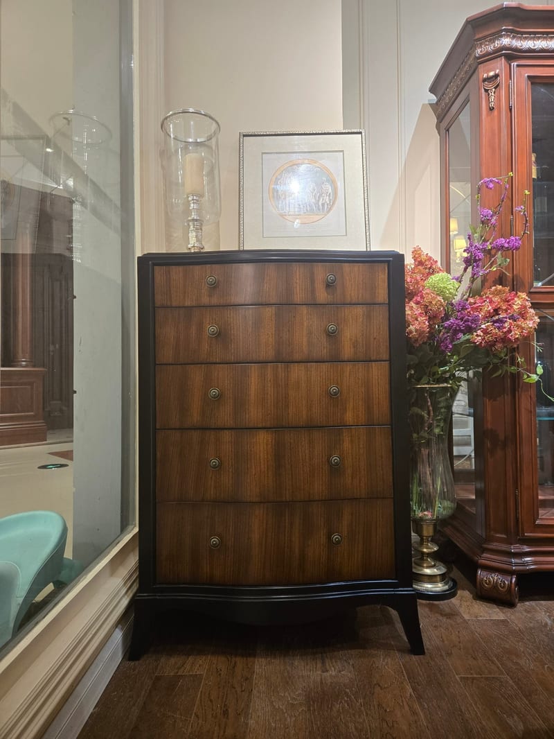 Hesteburg American Mid-Century Solid Wood 5-Drawer Dresser