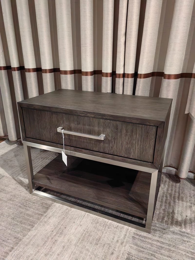 White Oak Single-Drawer Nightstand