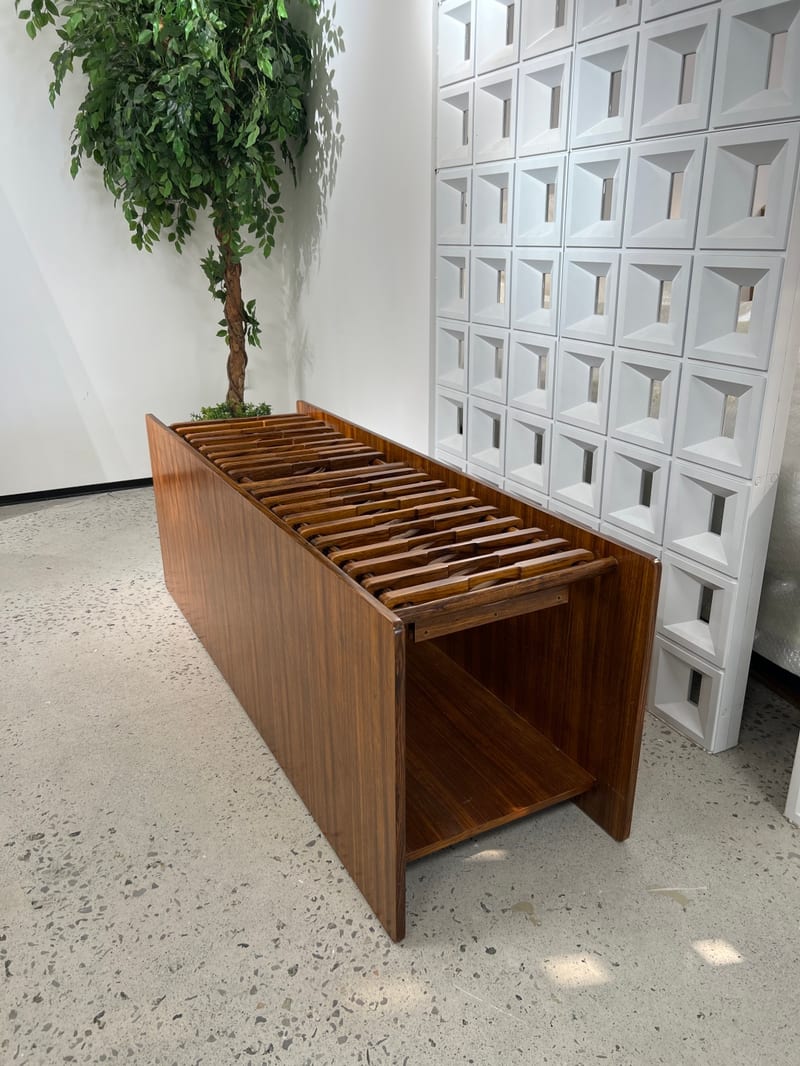 Haosen Walnut Solid Wood Low Shelf