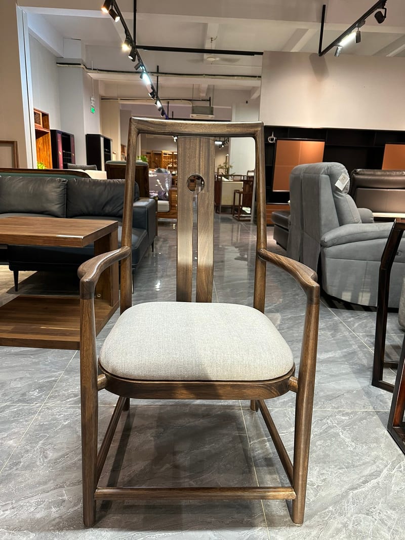 Muzhen A01 New Chinese Solid Wood Desk Chair