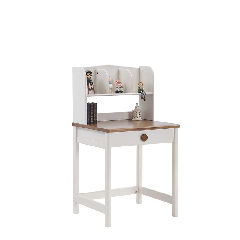 Oak Cloister American Solid Wood Desk with Bookshelf