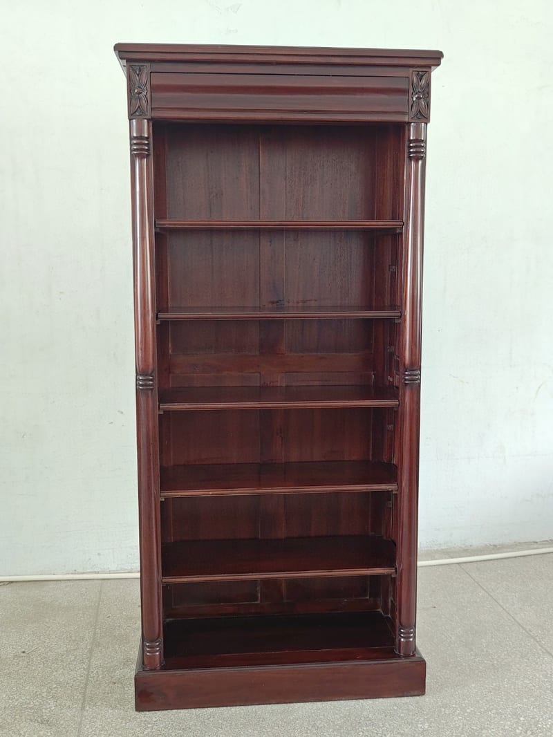 Bally William D2033 Mahogany Open-Shelf Bookcase