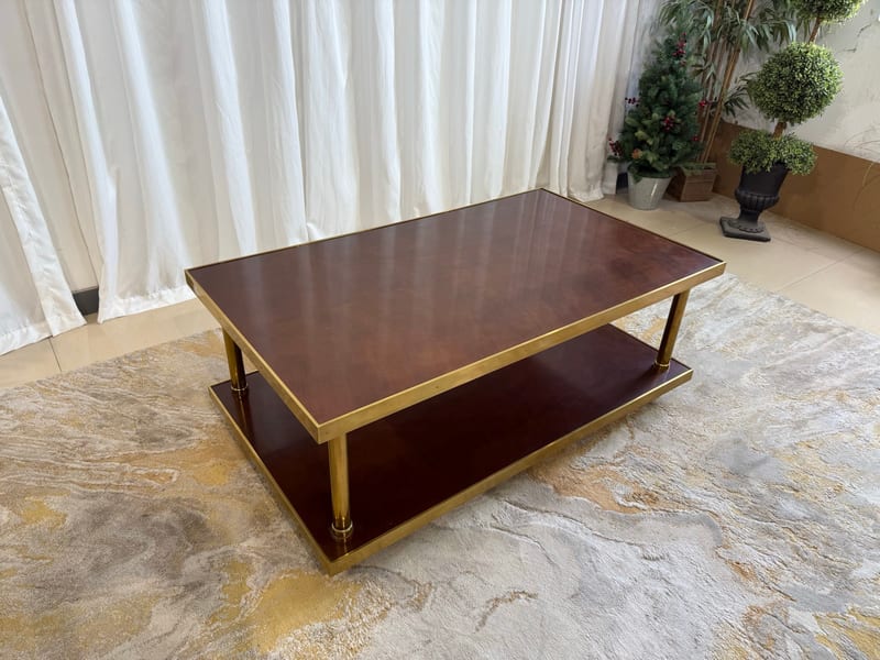 MAITLAND-SMITH Walnut Parquetry Coffee Table