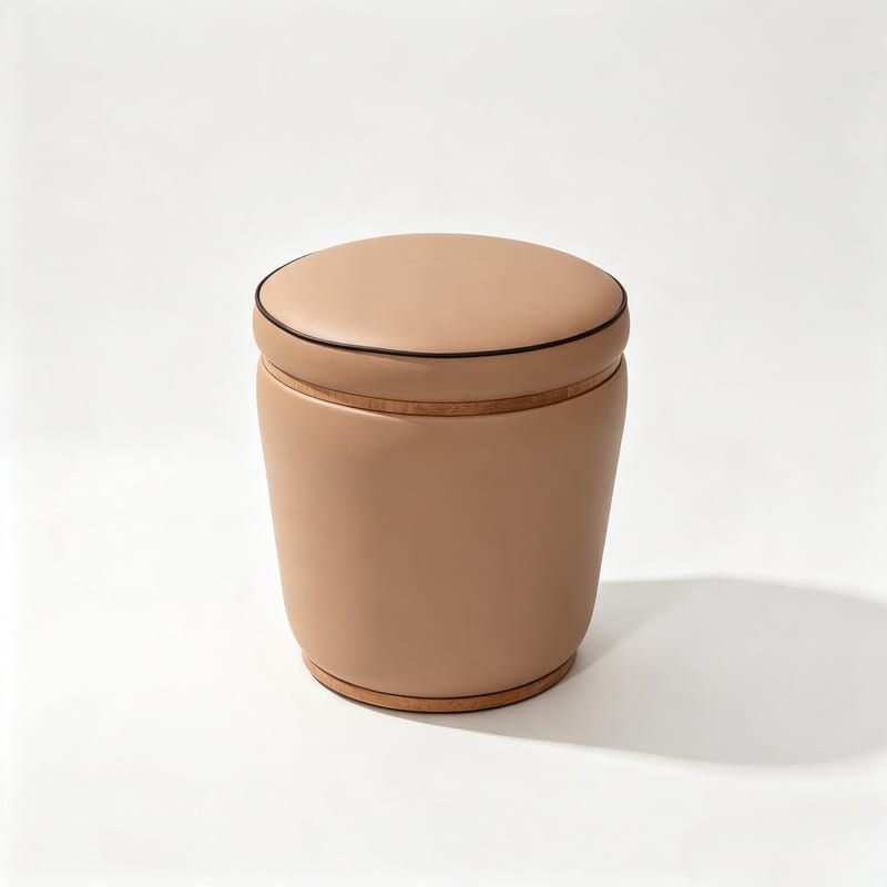 Givenchy Hepburn HB318 Italian Leather Round Stool