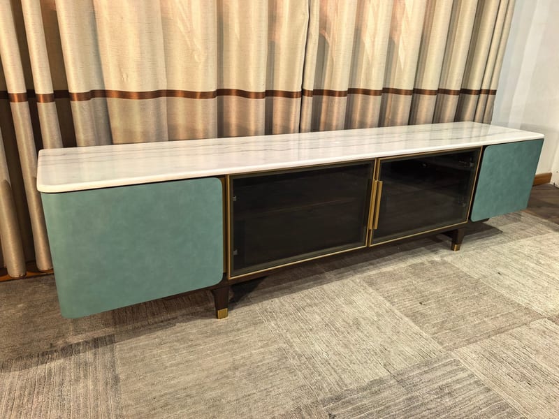 柏森 鉑瑞系列 大理石黑檀電視櫃 E3906L