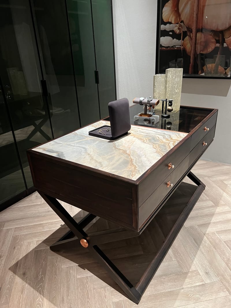 Zaojing WJ-DT03 Solid Black Rosewood Kitchen Island