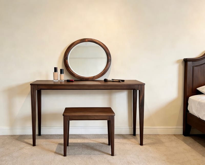 Meilinshijia Solid Walnut Vanity & Console Table