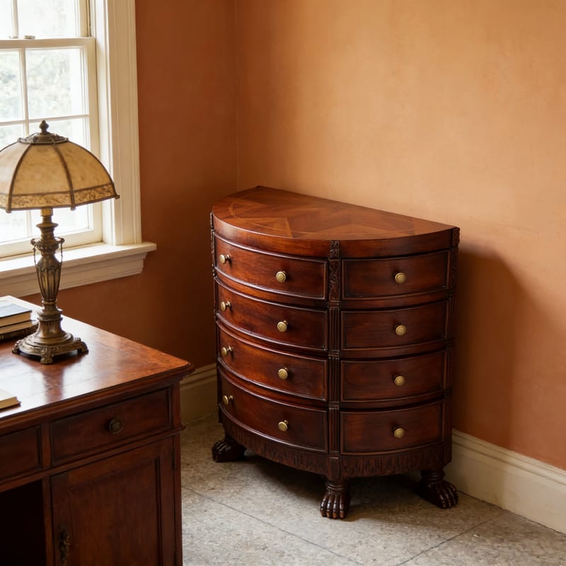 Bally William Solid Mahogany Half-Round Dresser