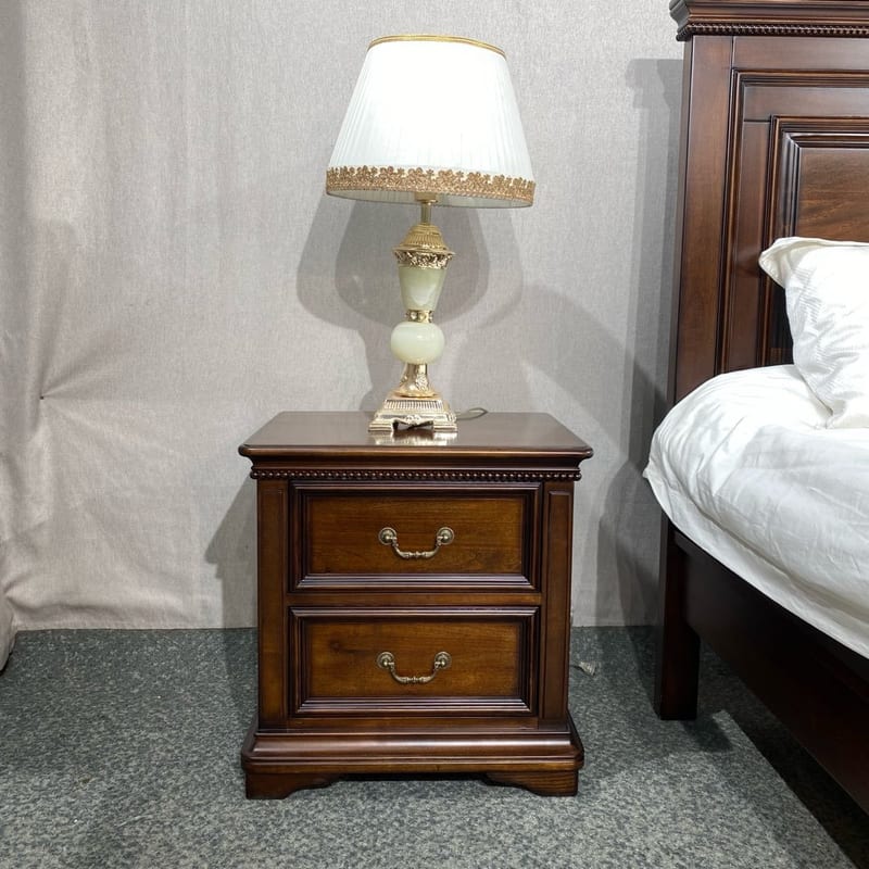 Sendu M802 American Walnut Two-Drawer Nightstand