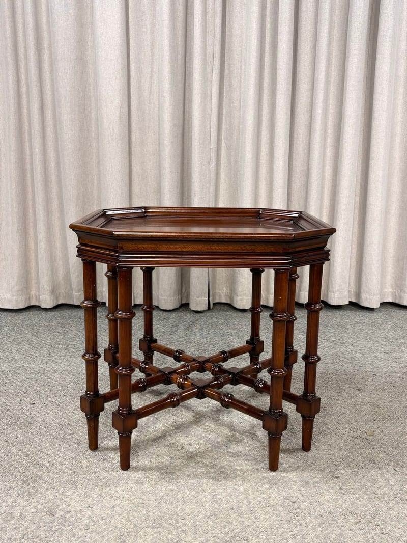 Oumuxuan G605-43B Mahogany Square Side Table, American Style