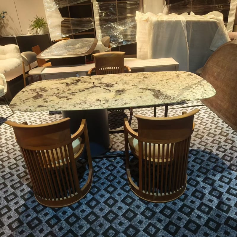 Snow Fox Natural Stone Dining & Tea Table, 2m