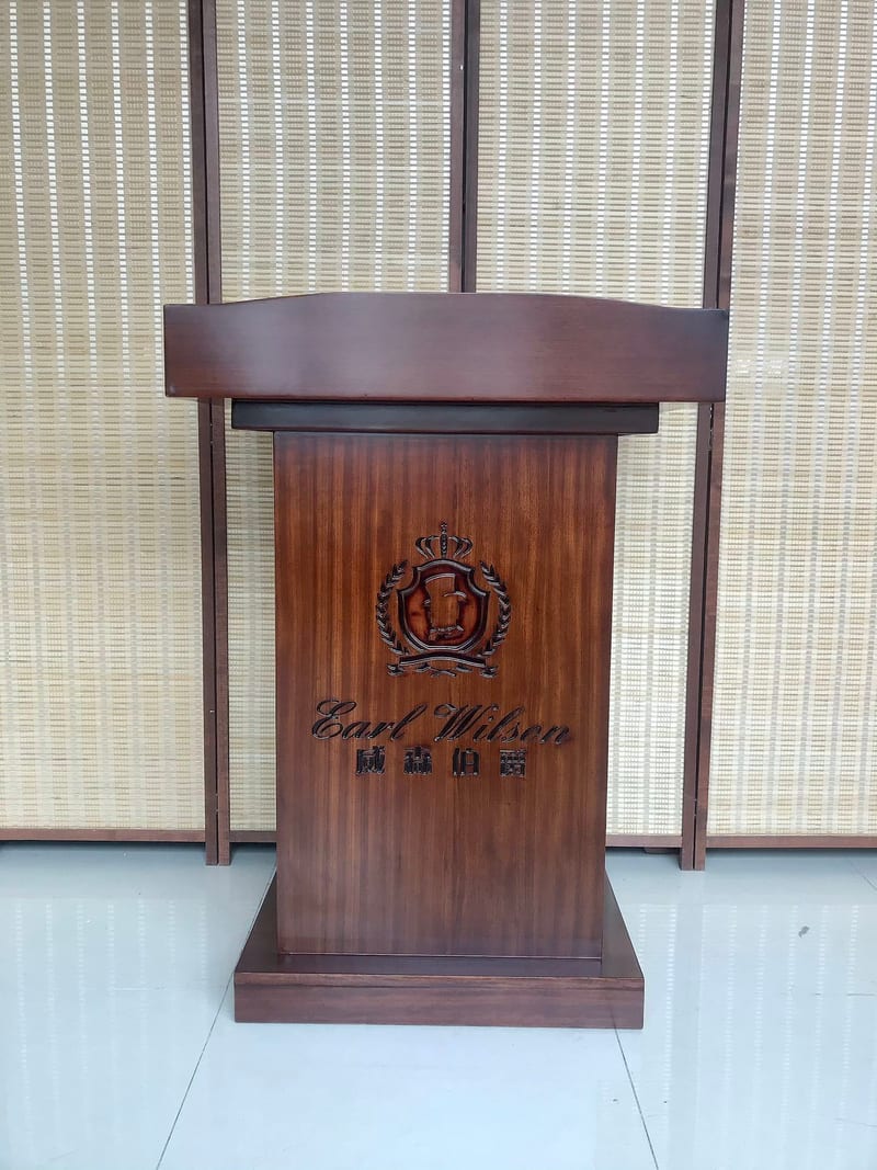 Weisen Bojue HDXW88 Solid Zebrano Wood Podium