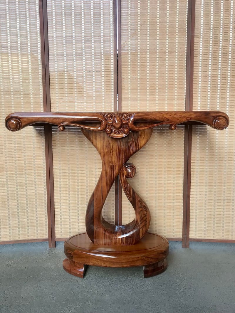 Weisenbojue HDXA20 Ovangkol Entryway Console Table