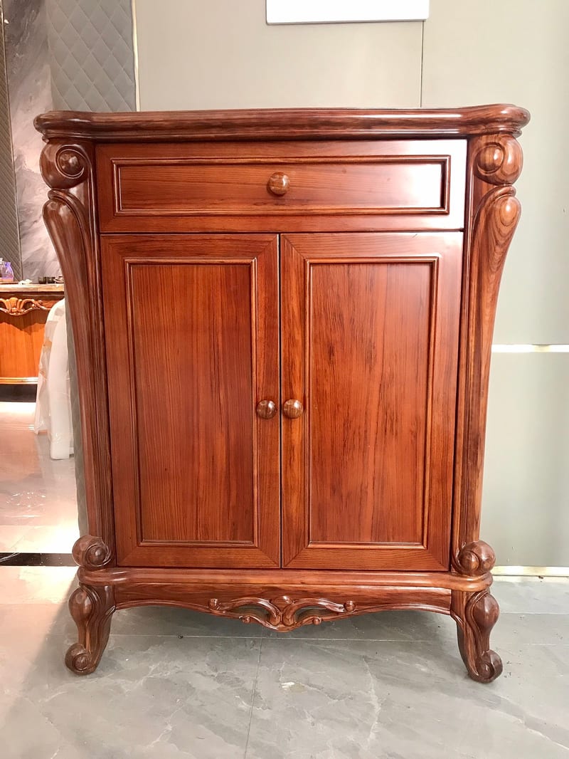 Weisen Earl Wujinmu Two-Door Solid Wood Shoe Cabinet