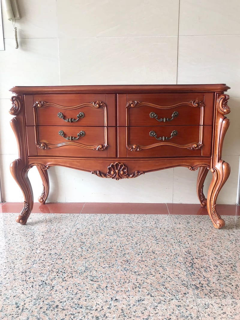 Allensite Solid Beech Sideboard in Cherry Red