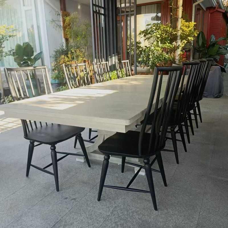 Huanmei Windsor Dining Chair 9364-140, Solid Rubberwood