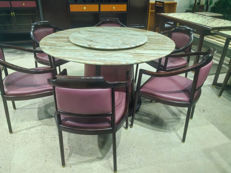 Meirui Meijia Wujinmu Solid Wood Round Dining Table