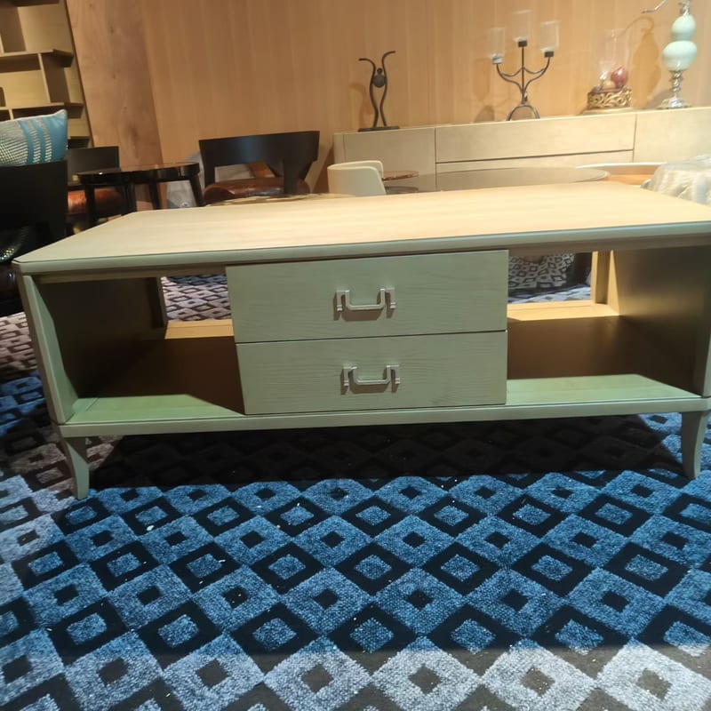 Weilingdun Gray Ash Coffee Table with Drawer Storage