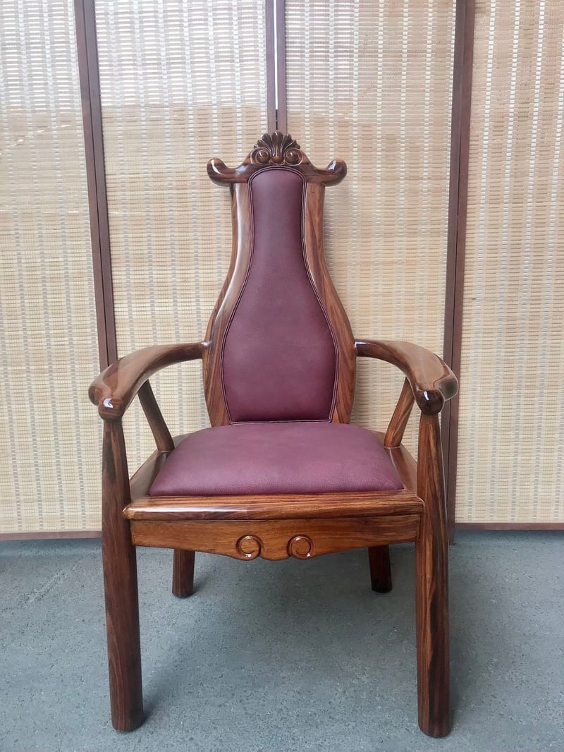 Yihao Giorgioni Wujin Wood Leather Study Chair