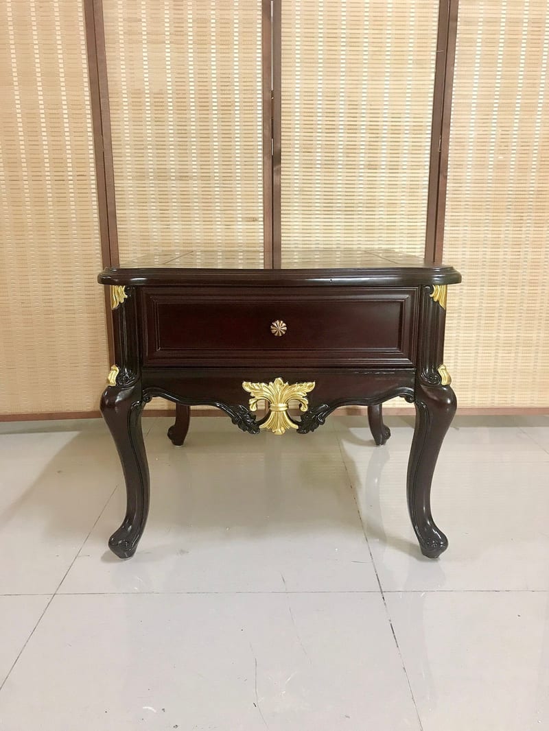 深圳欧美公馆 HDX3309 法式实木床头柜