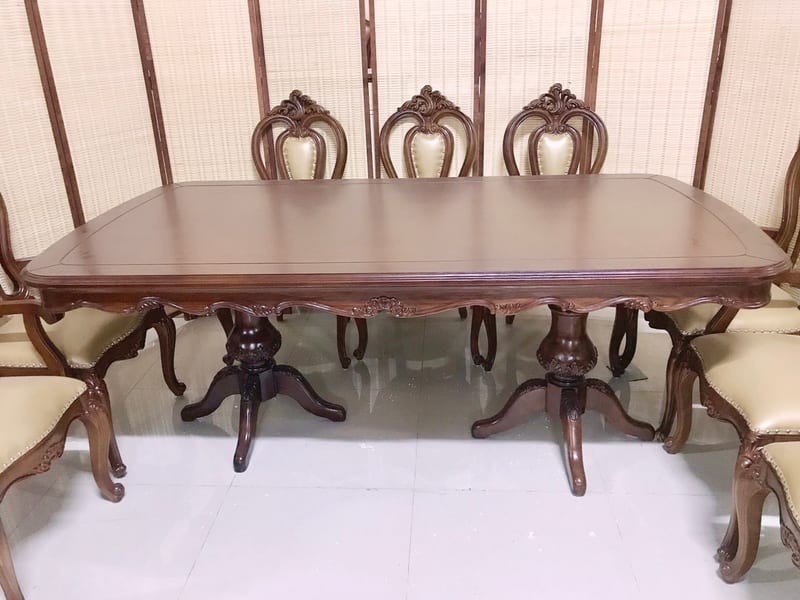 深圳欧美公馆 HDX3303 白蜡木全实木长餐桌