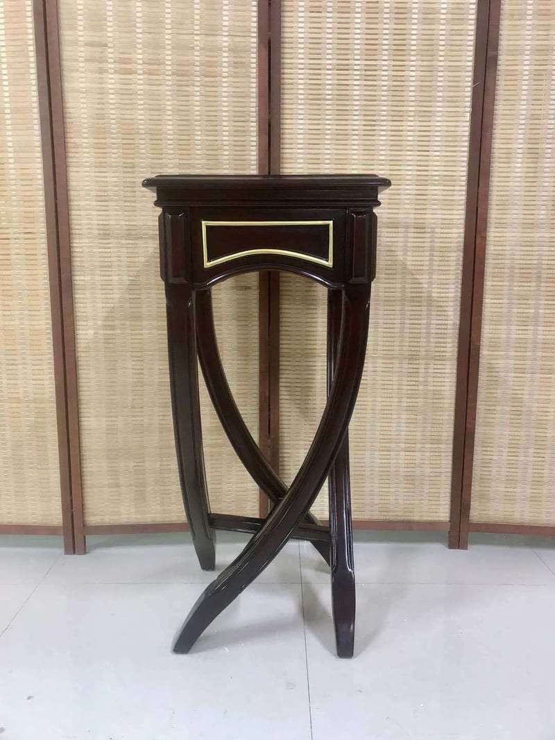 Shenzhen Oumei Gongguan HDX3502S Solid Mahogany Plant Stand