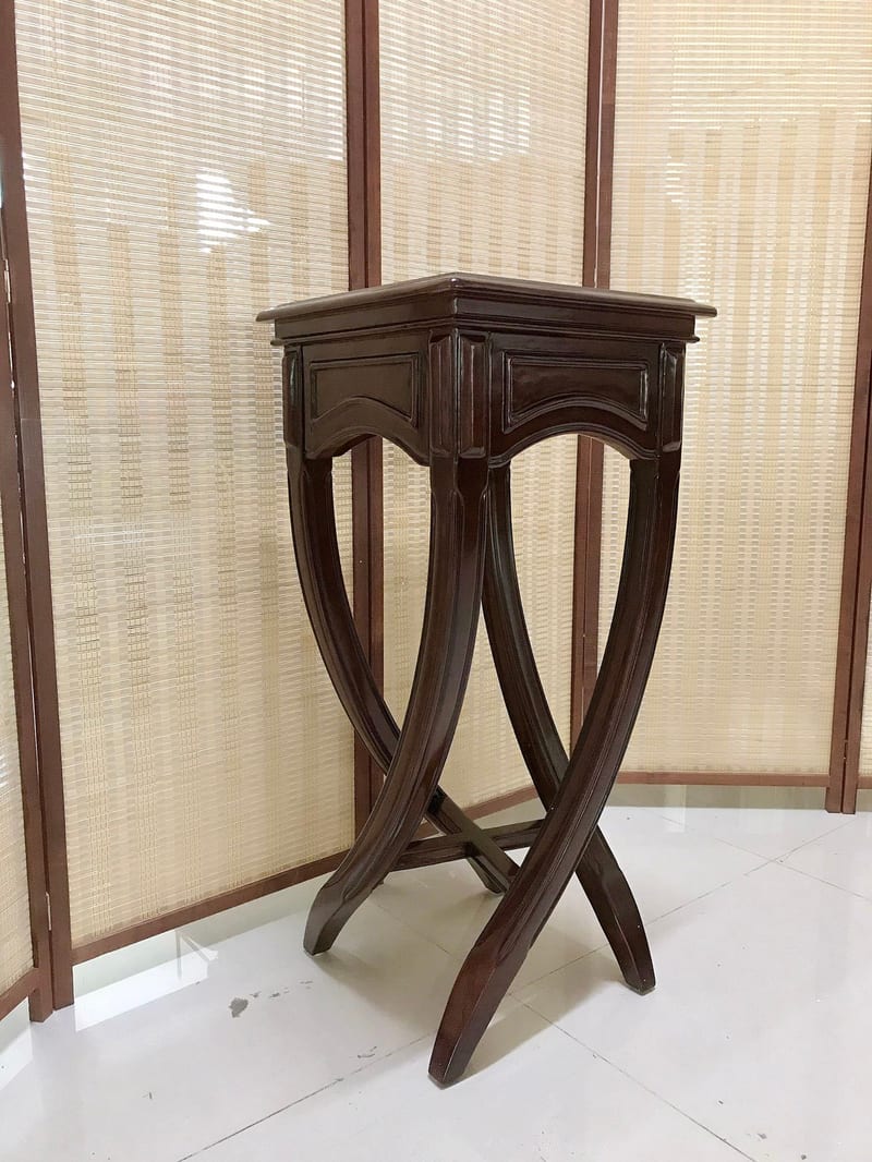 Oumei Gongguan HDX3502S Solid Mahogany Plant Stand