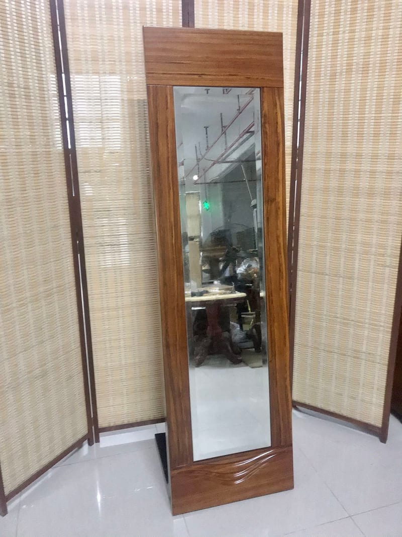 Norway Forest HDX108 Solid Wood Cheval Mirror, Walnut