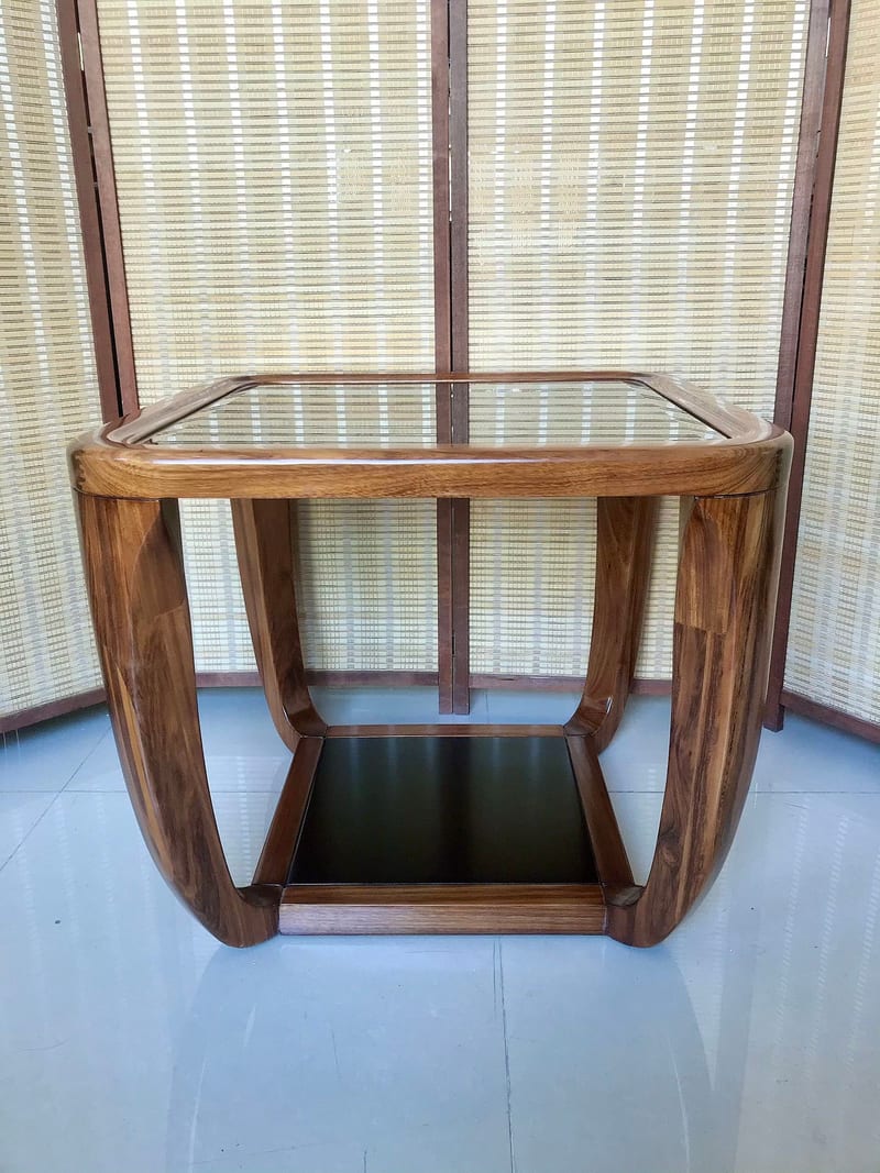 挪威森林 HDX105 纯实木小方几 胡桃木色