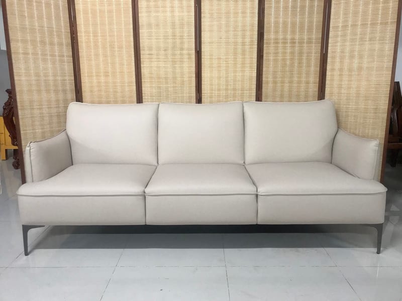 Youzhi HDX1388 Folding Sofa Bed in Beige Faux Leather