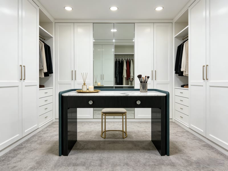 Shedifen 1653 Light Luxury Dresser with Natural Sintered Stone Top