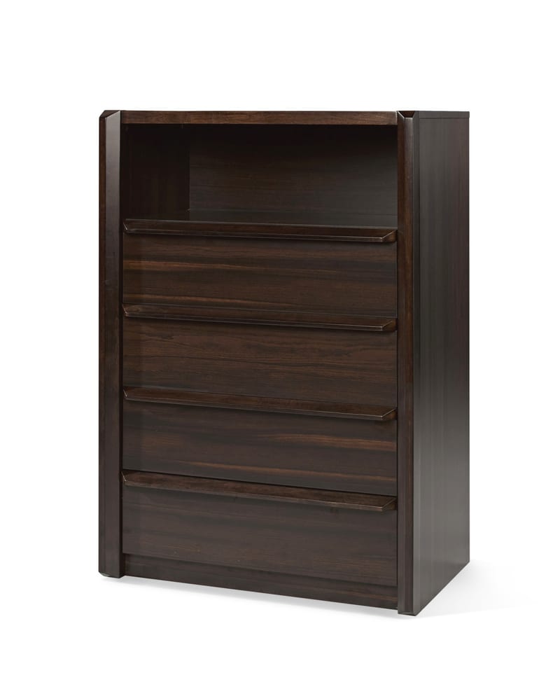 Renhao EG-9402 Modern Dresser, Smoked Walnut Veneer