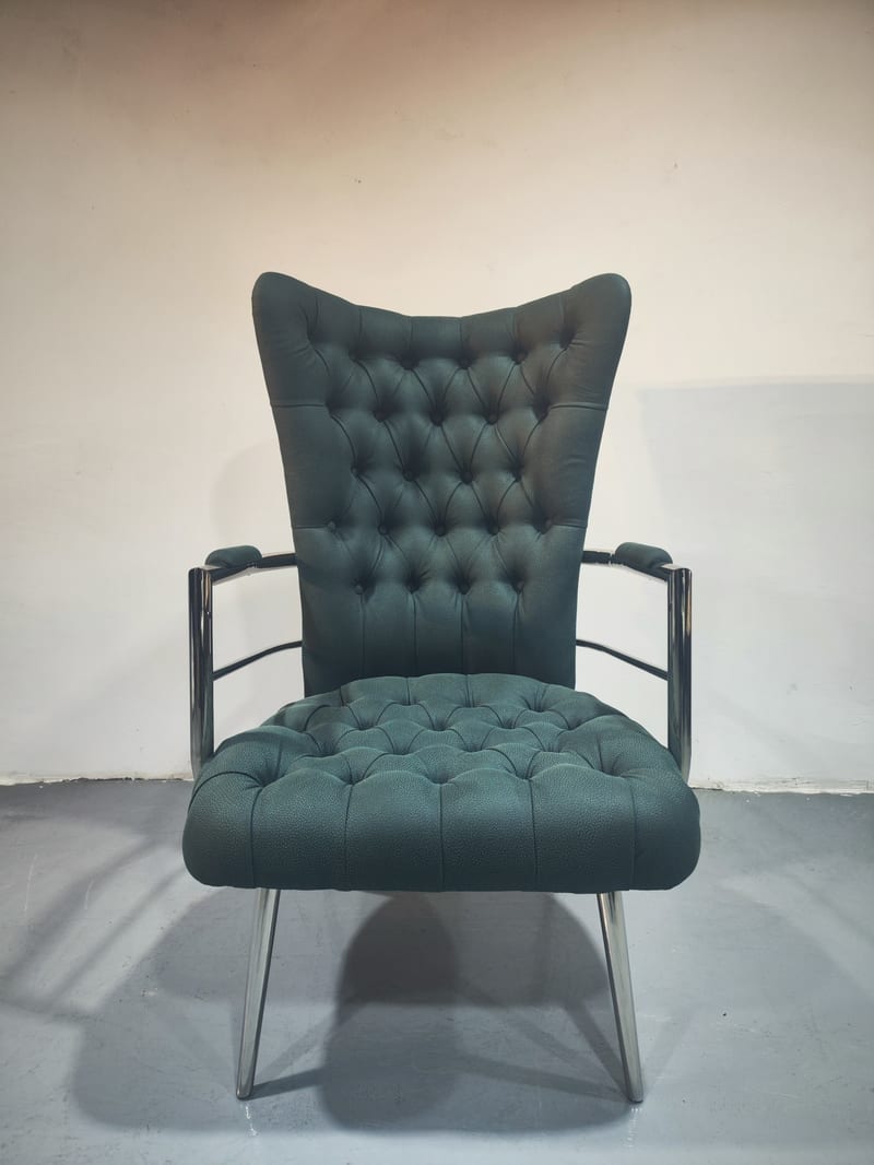 Four Corners Green Performance Fabric High-Back Desk Chair