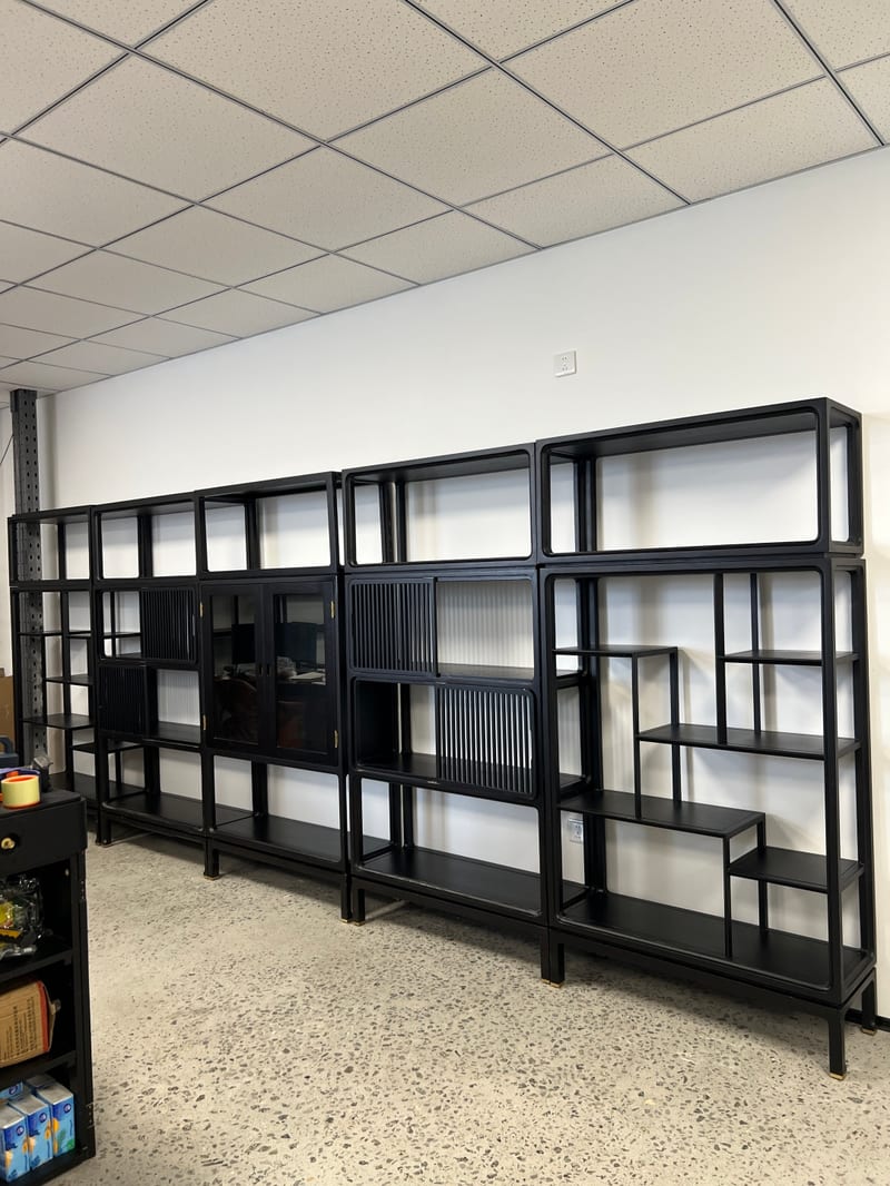 China Concept Wudai Solid Ash Display & Book Cabinet